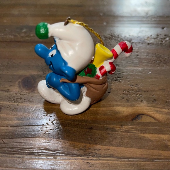 Vintage 5-Piece Smurf Christmas Ornament Set - Picture 9 of 10